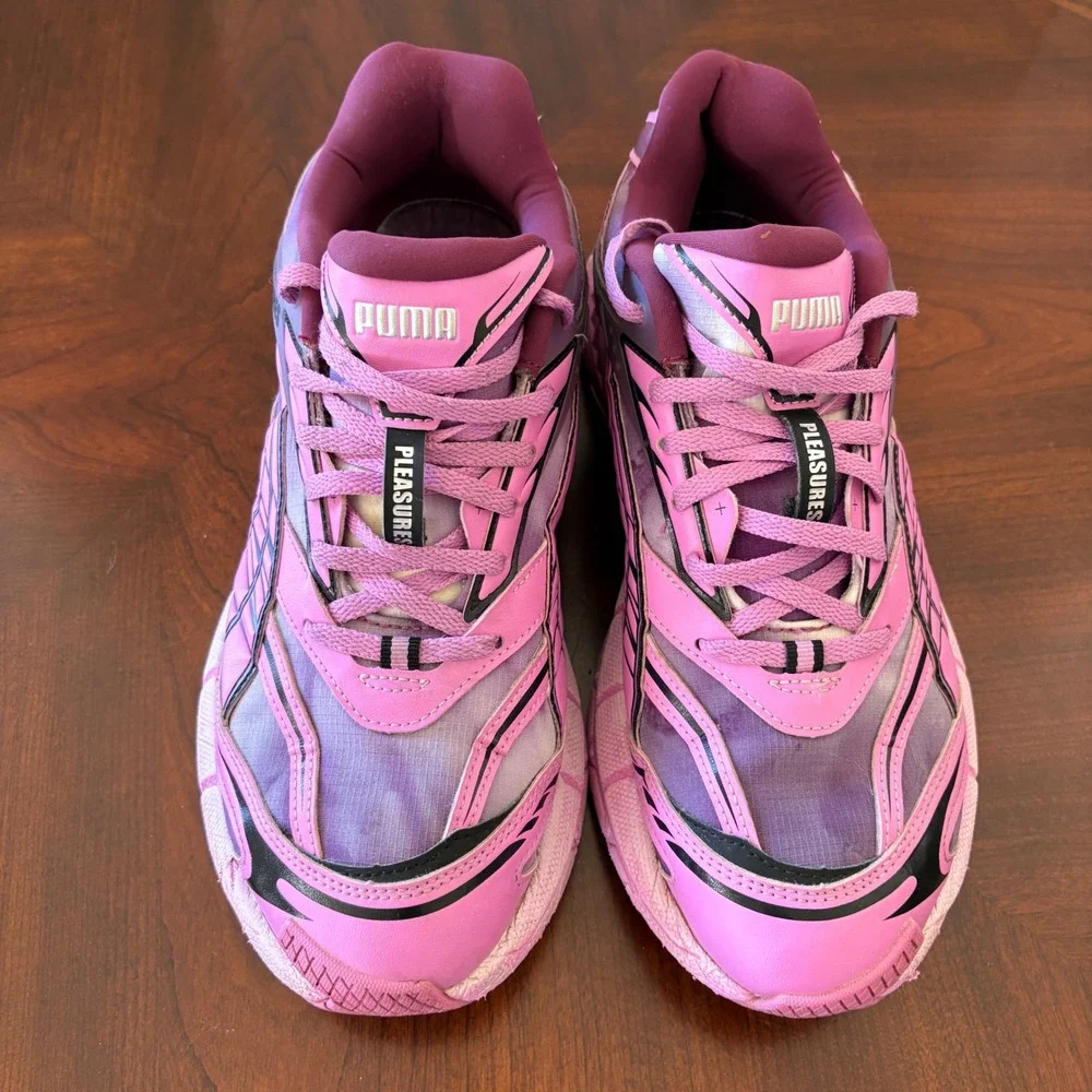 Puma Pleasures Velophasis Shoes 10 Overdye‎ Pink Purple Y2K Athletic Sneakers